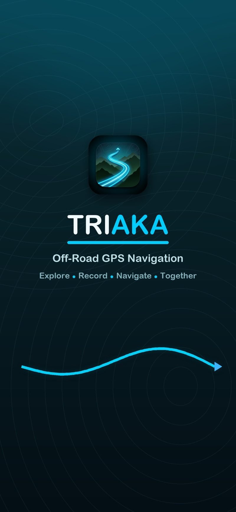 Triaka off-road GPS navigation app