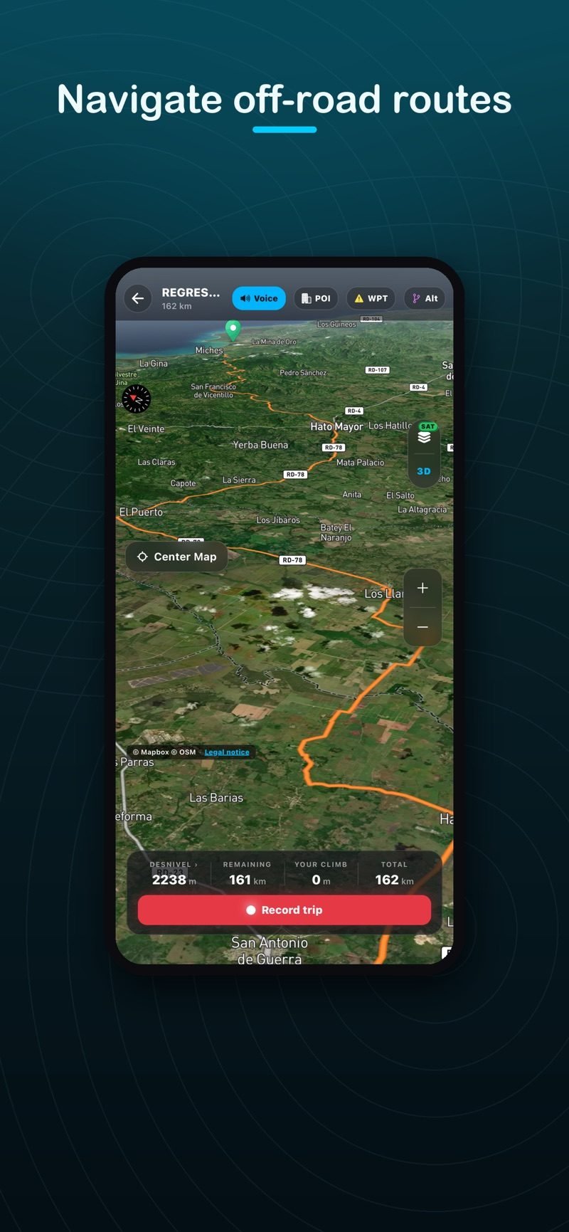 Triaka navigate screen